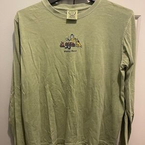 Life is Good long sleeve tee.  Woman’s size medium.  Olive green,